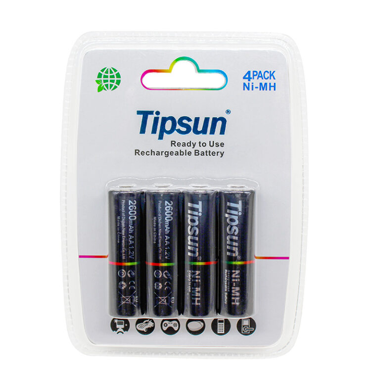 Pin sạc AA Ni-MH 1.2v 2600mAh Tipsun