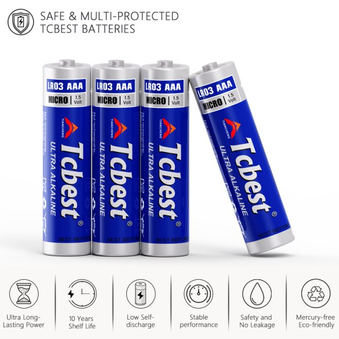 Pin Alkaline AAA LR03 TCBest 1.5V